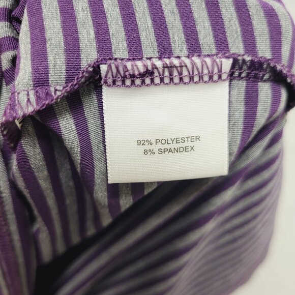 Peter Millar Summer Comfort Polo Shirt Mens XL Purple Gray Striped Golf  Logo - Picture 8 of 10